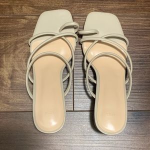 NIB Nude Strappy heels